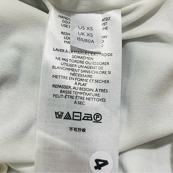 URBAN OUTFITTERS Sheer Mesh Mock Neck Mini Dress Butterfly Print Size XS - Picture 11 of 14